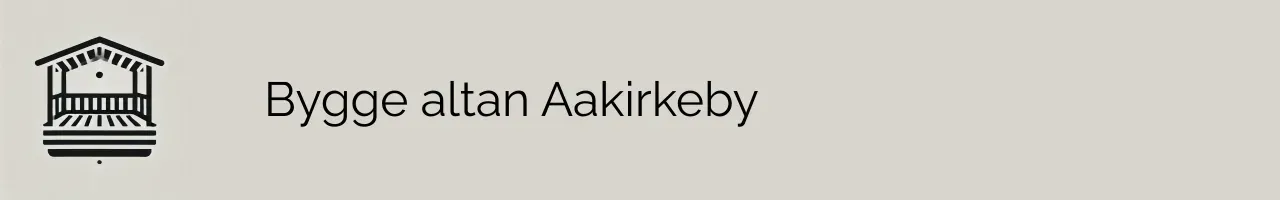 Bygge altan Aakirkeby